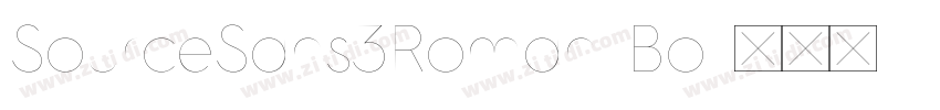 SourceSans3Roman Bol字体转换